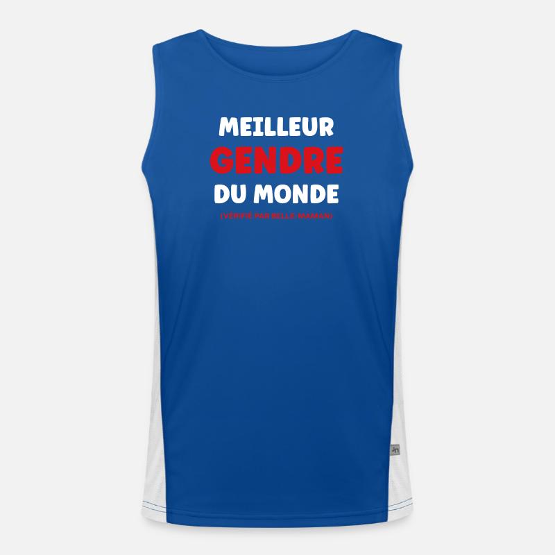 son-in-law Men's Functional Contrast Tank Top 