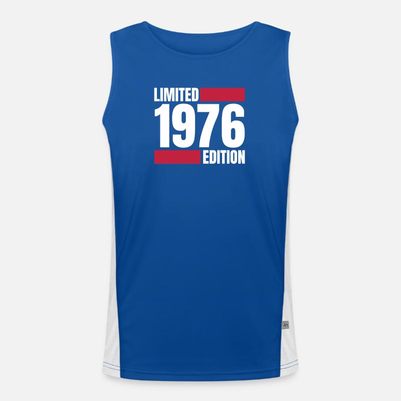 Limited Edition 1976 – Original seit ’76 white Funktionelles Kontrast-Tank Top für Männer 