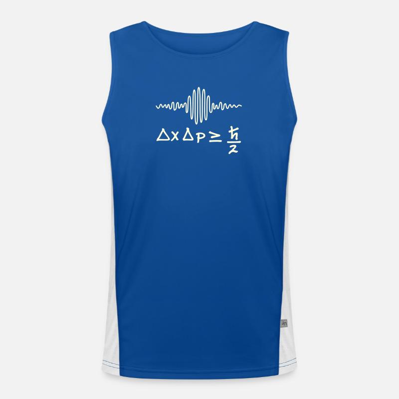 Quantum waves and uncertainty Men's Functional Contrast Tank Top 