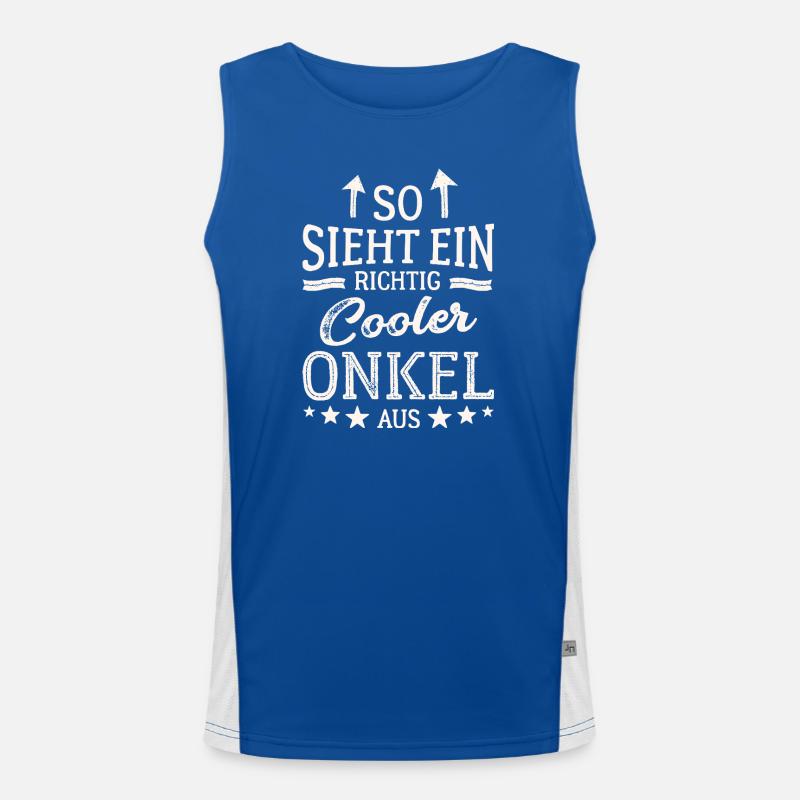 This is what a really cool uncle looks like Men's Functional Contrast Tank Top 