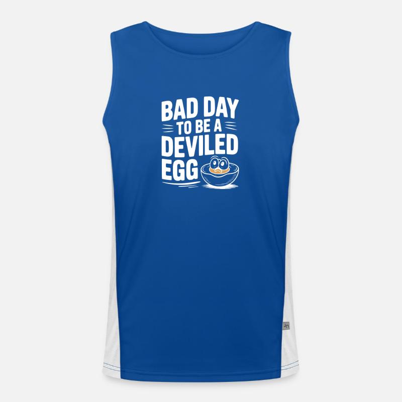 Bad Day to Be a Deviled Egg Men's Functional Contrast Tank Top 