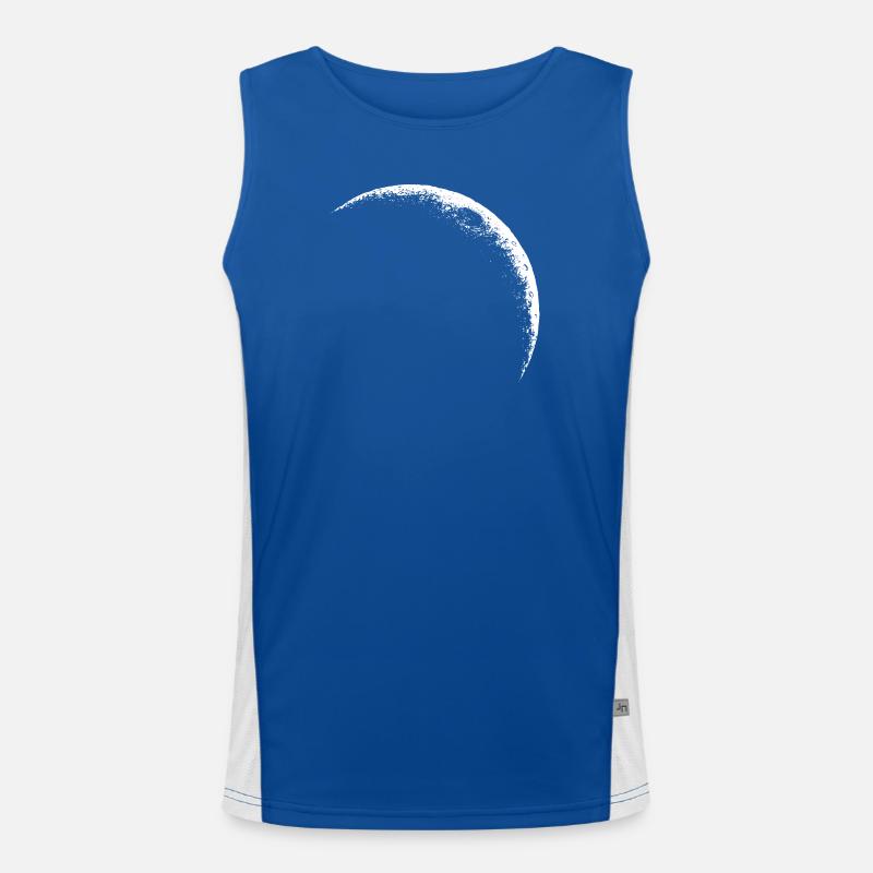Crescent Moon, Celestial Moon Men's Functional Contrast Tank Top 