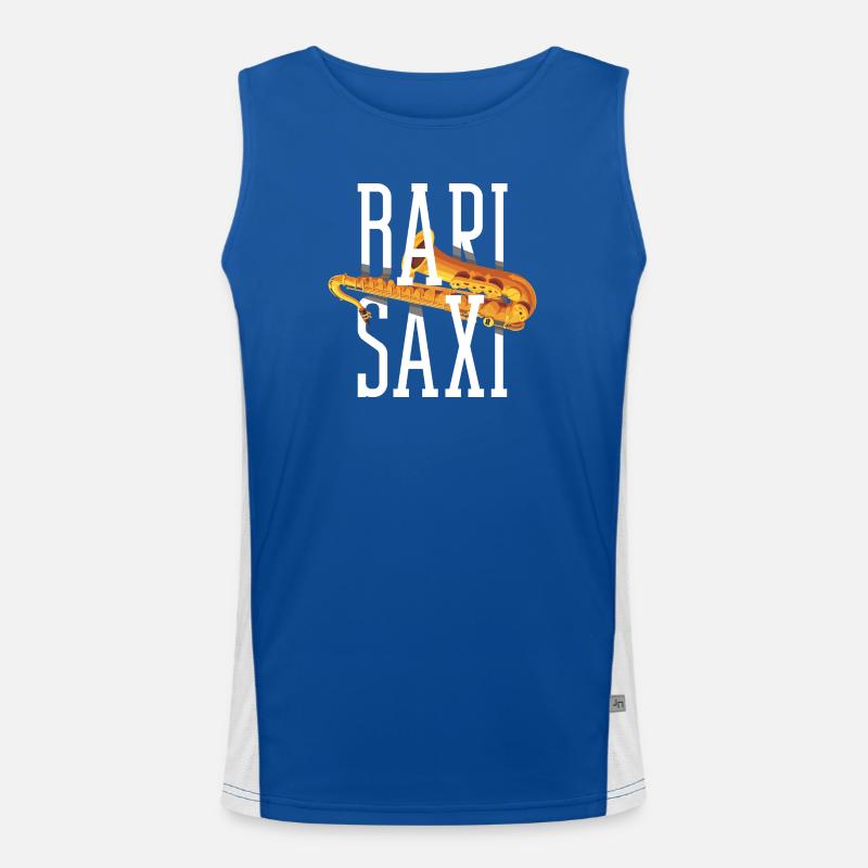 Saxofon Funktionelles Kontrast-Tank Top für Männer 