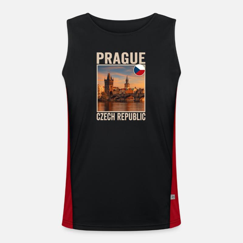 Prague Débardeur respirant contrasté Homme 