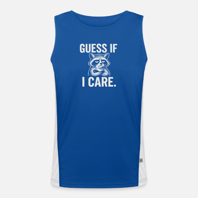 Grumpy Raccoon Attitude Shirt for Easygoing Adults Men's Functional Contrast Tank Top 