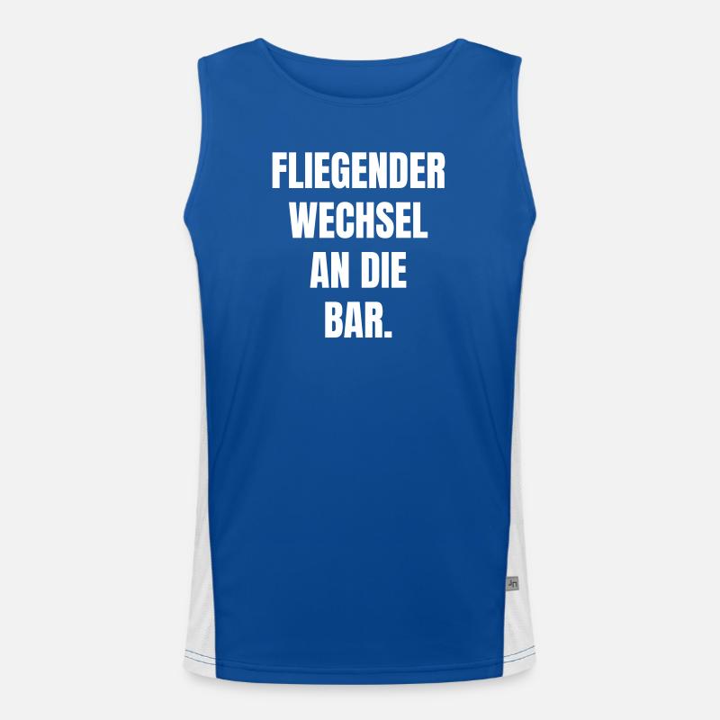 Flying change to the bar! Men's Functional Contrast Tank Top 