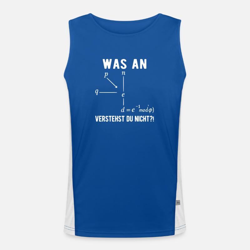 Computer Scientist Programmer Computer Nerd Saying Men's Functional Contrast Tank Top 
