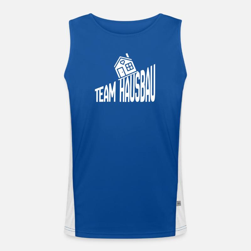 Team House Construction Men's Functional Contrast Tank Top 