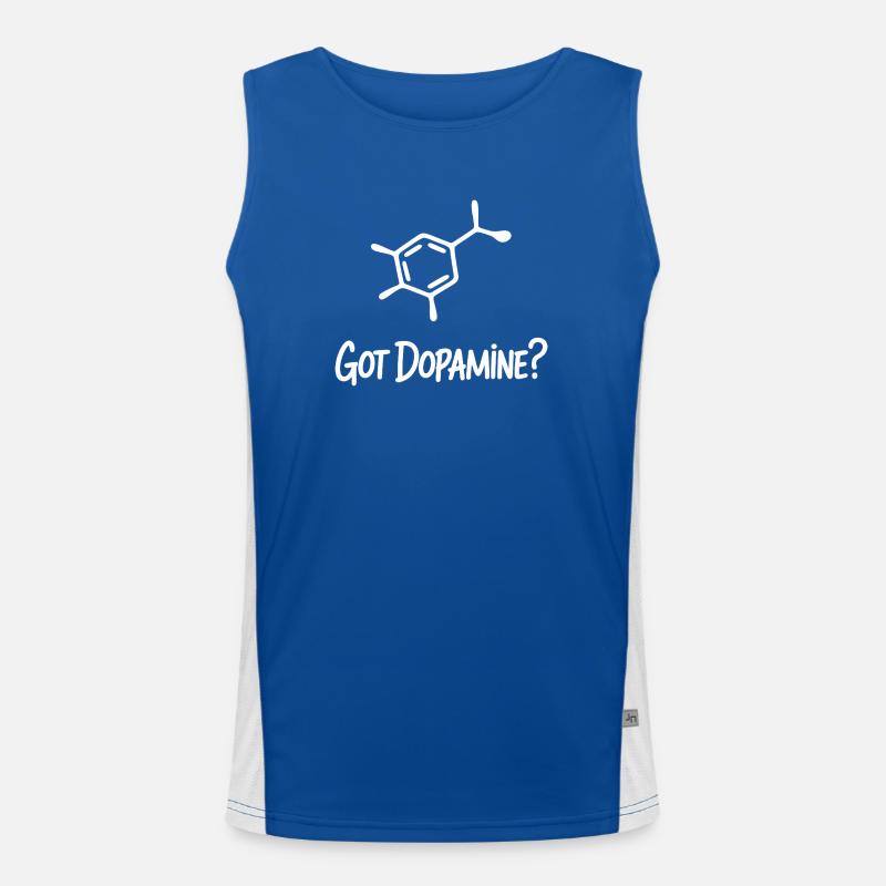 Dopaminmolekül Tee Funktionelles Kontrast-Tank Top für Männer 
