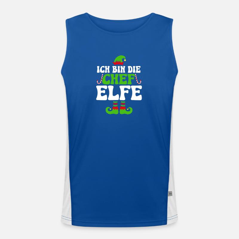 Ich Bin Die Chef Elfe Men's Functional Contrast Tank Top 