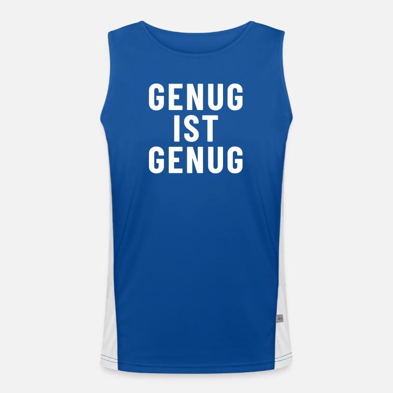 Enough is enough Men's Functional Contrast Tank Top 