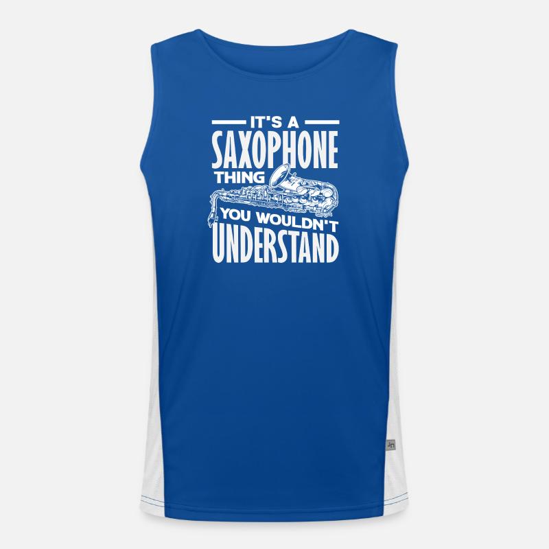 It's a saxophone thing funny Men's Functional Contrast Tank Top 