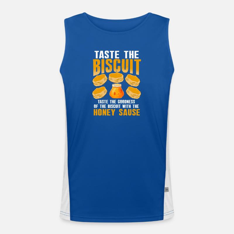 Biscuit Bliss with Honey Sauce Men's Functional Contrast Tank Top 