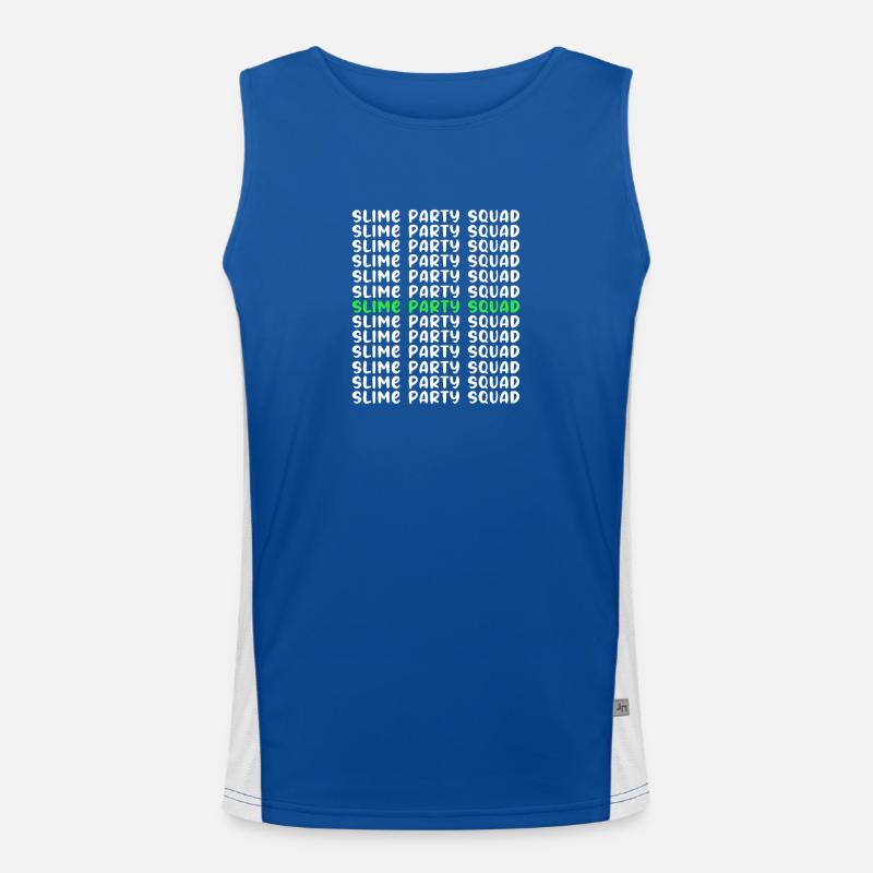 Slime Schleim Schleimig Funktionelles Kontrast-Tank Top für Männer 