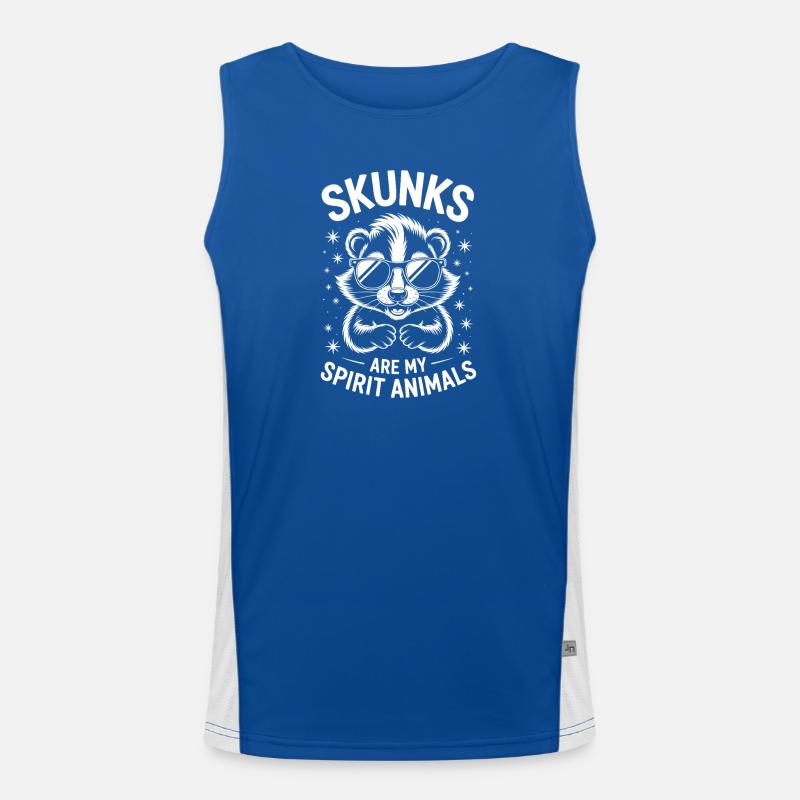 Skunk Saying Funny Skunk Gift Men's Functional Contrast Tank Top 