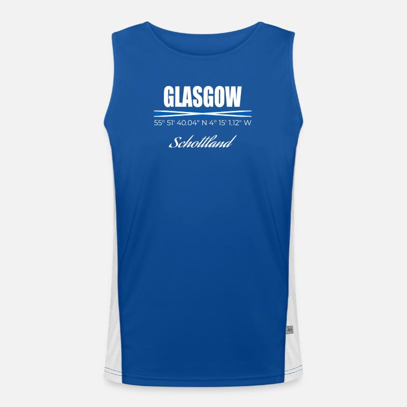Glasgow Funktionelles Kontrast-Tank Top für Männer 