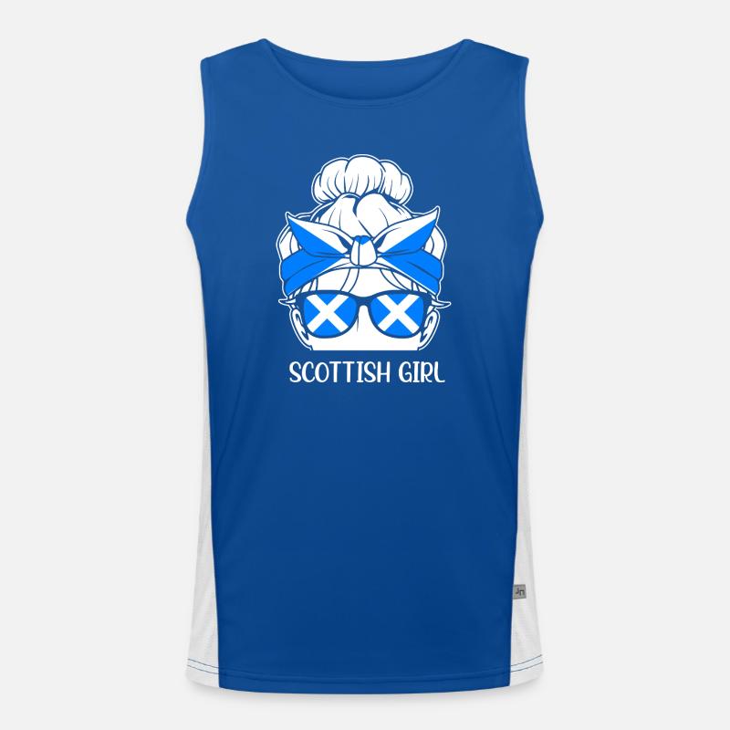 Scotland Scots Scottish Scots Men's Functional Contrast Tank Top 