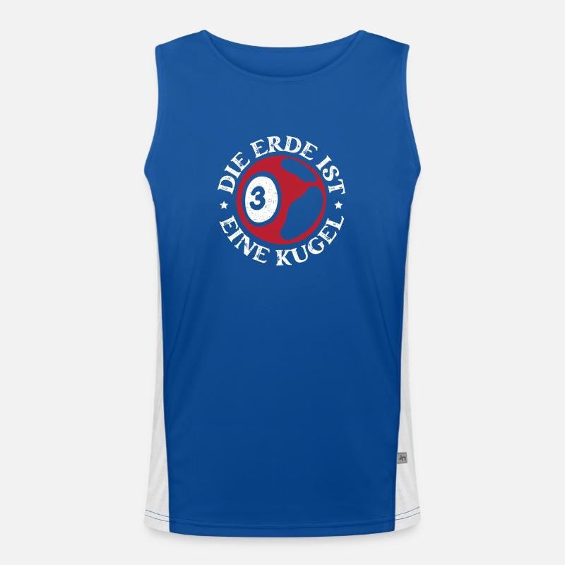 Bingo Game Die Erde Ist Eine Kugel Bingo Funktionelles Kontrast-Tank Top für Männer 