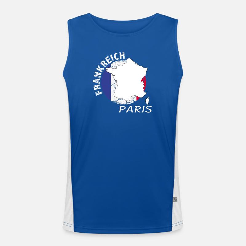 Paris Funktionelles Kontrast-Tank Top für Männer 