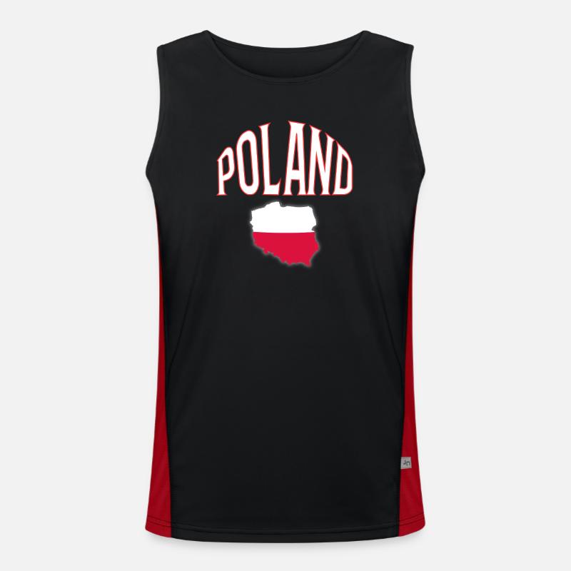 Poland Men's Functional Contrast Tank Top 