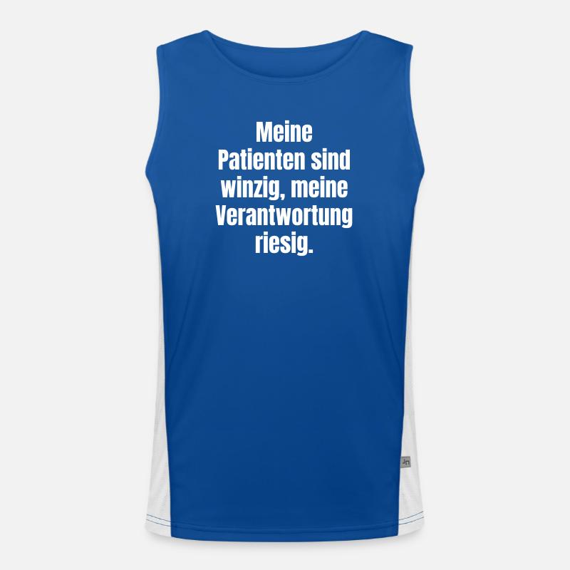 Tiny patients, big responsibility Men's Functional Contrast Tank Top 