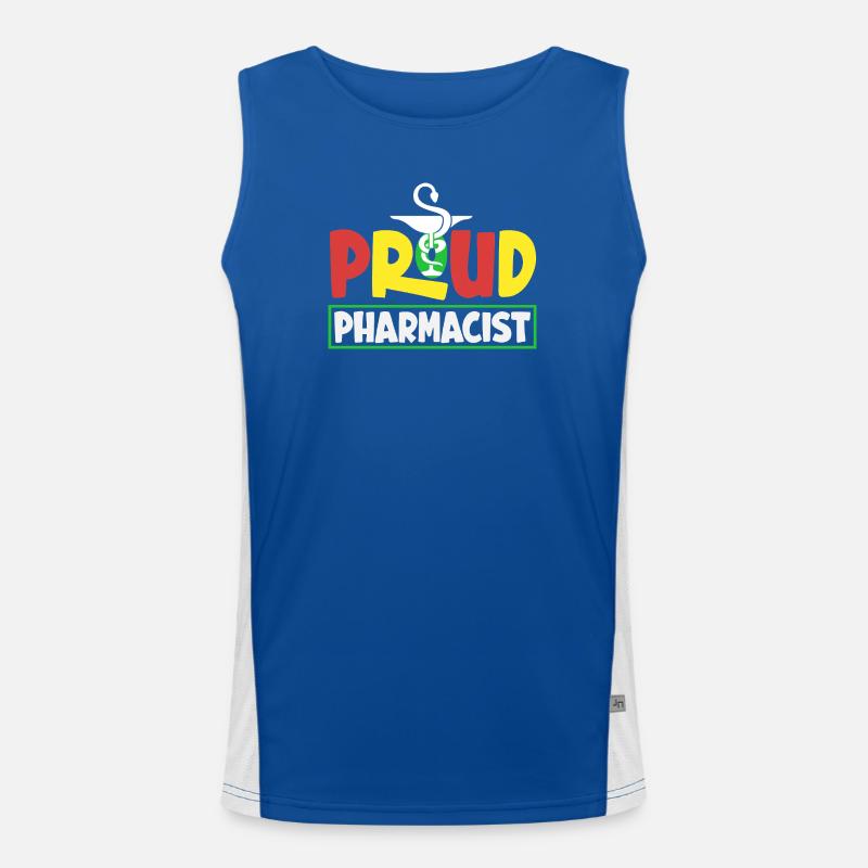 Pharmacien Technicien Pharmaceutique Débardeur respirant contrasté Homme 