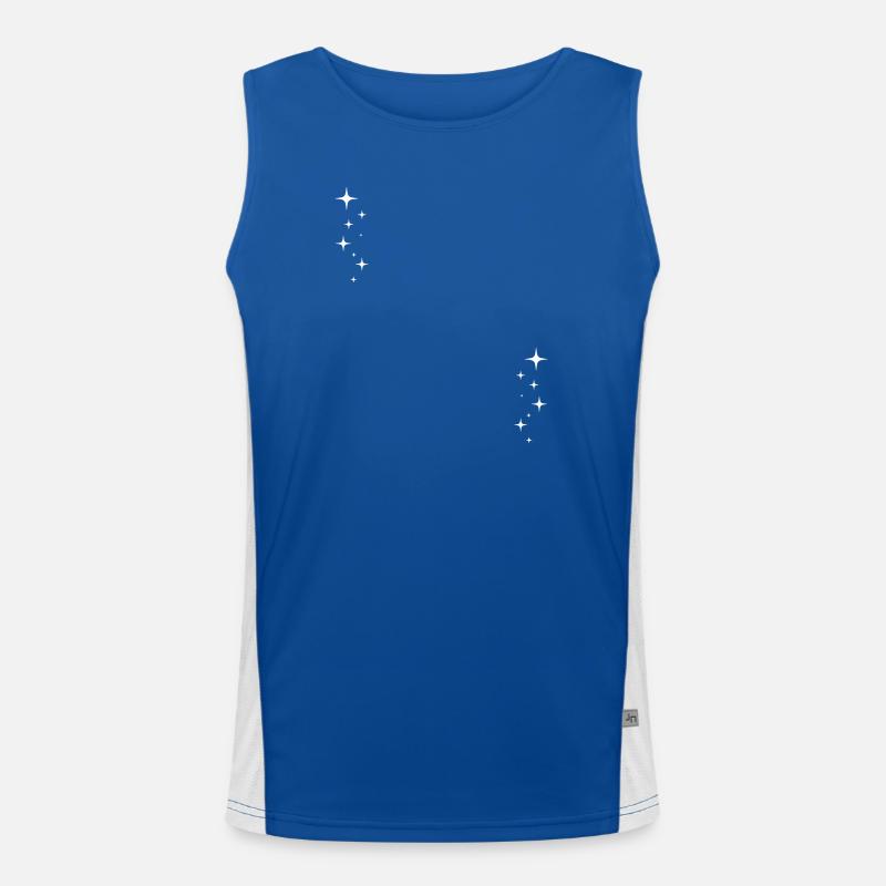 Sterne - Symbole - Dekoration Funktionelles Kontrast-Tank Top für Männer 