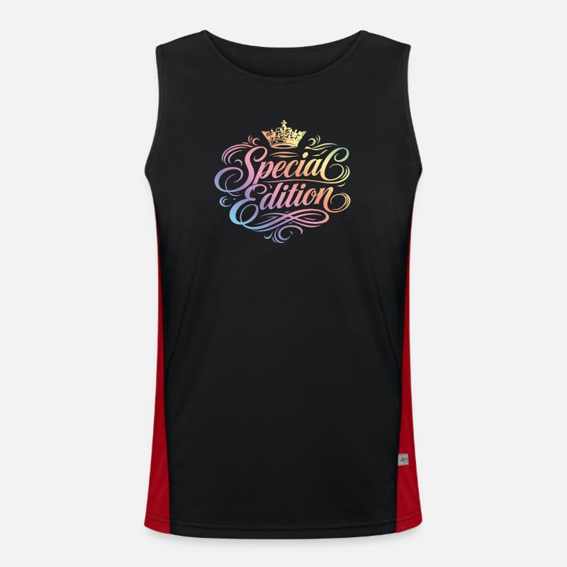 Special Edition Bunt Funktionelles Kontrast-Tank Top für Männer 