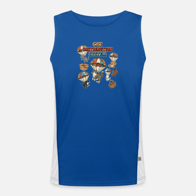 Système de distribution des chats Débardeur respirant contrasté Homme 