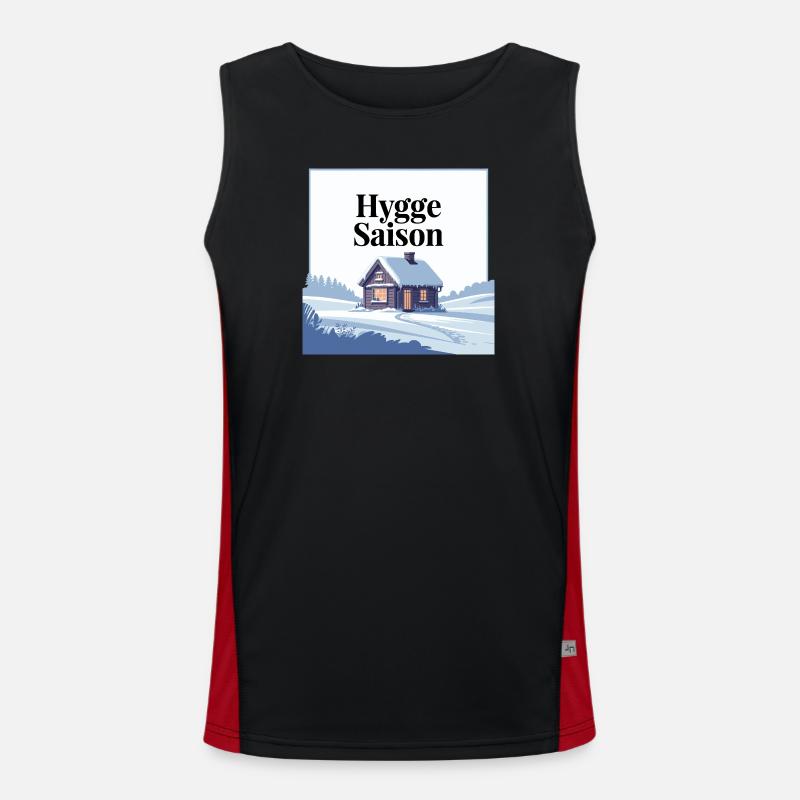 Conception de cabine d’hiver Hygge Saison cosy Débardeur respirant contrasté Homme 