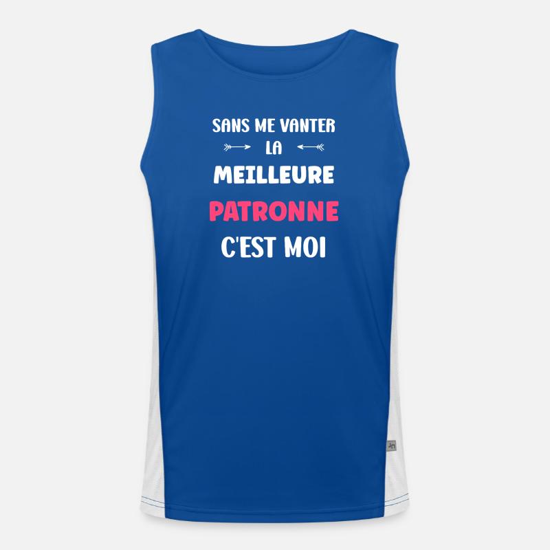 patronne Débardeur respirant contrasté Homme 