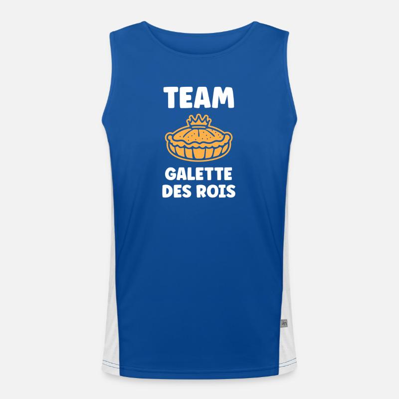 Humor galette des rois Funktionelles Kontrast-Tank Top für Männer 
