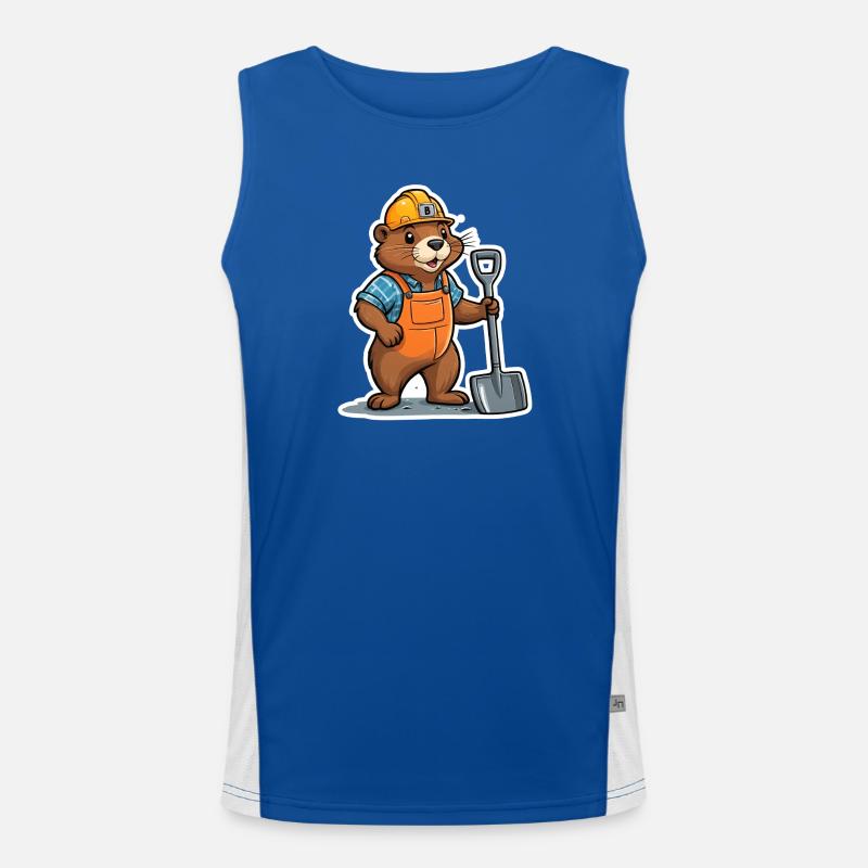 Construction sites Bieber Men's Functional Contrast Tank Top 