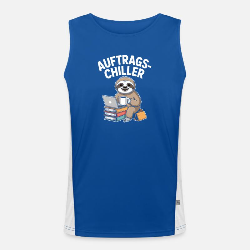 Order Chiller Order Chiller Office Sloth Men's Functional Contrast Tank Top 