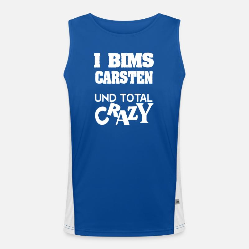 First name Carsten Men's Functional Contrast Tank Top 