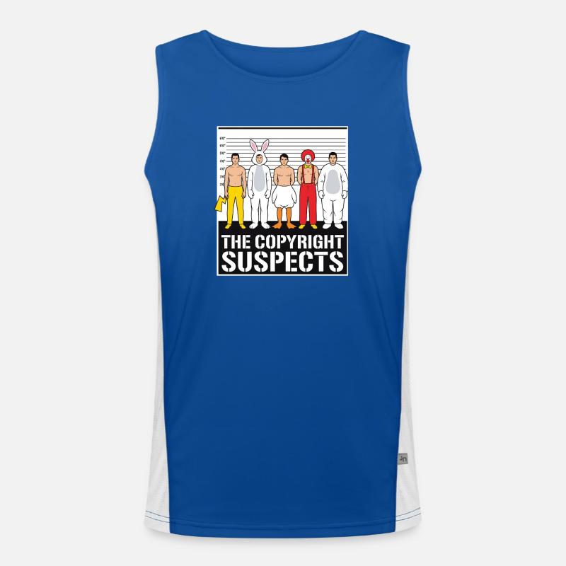 Die Urheberrechtsverdächtigen Funktionelles Kontrast-Tank Top für Männer 