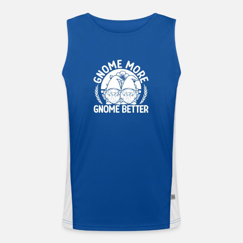 Gnome Costume Men Gnome More Gnome Better Gnome Men's Functional Contrast Tank Top 