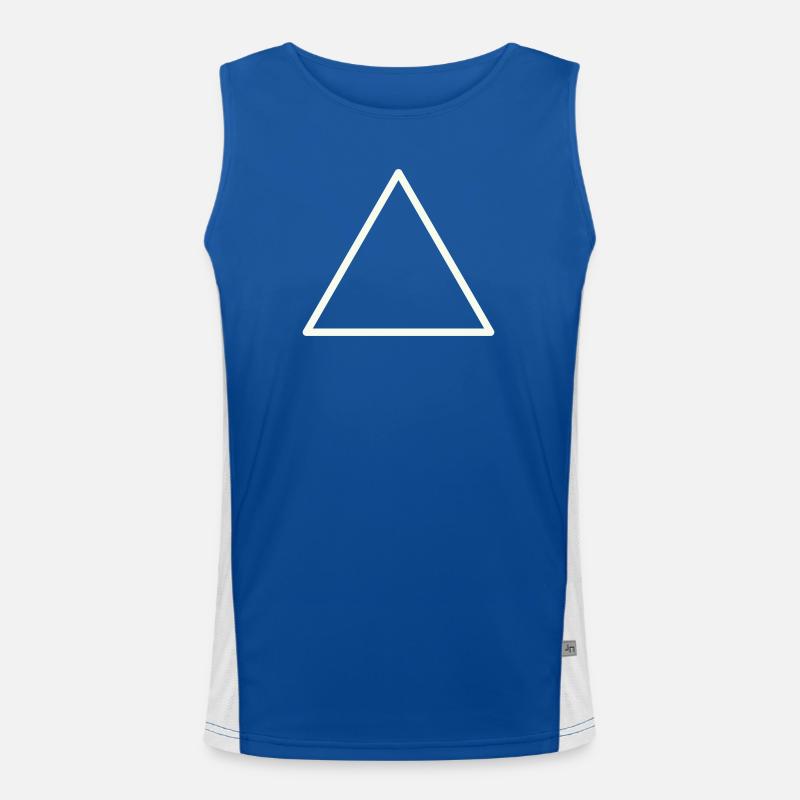 Contour géométrique du triangle Débardeur respirant contrasté Homme 