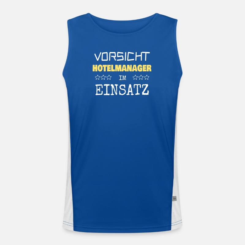 Appointment Hotel Manager Men's Functional Contrast Tank Top 