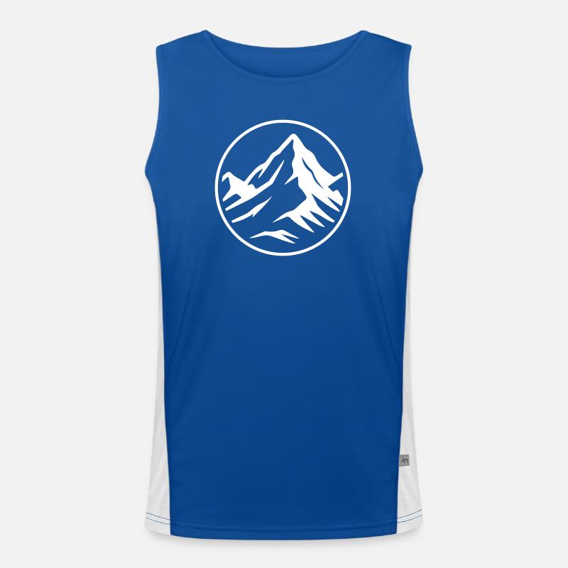 Mountain icon summit Men's Functional Contrast Tank Top 