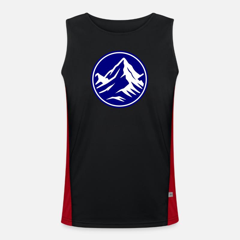 Mountain icon summit Men's Functional Contrast Tank Top 