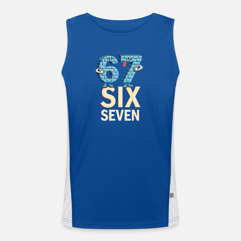 US Flag 67 Memes Six Seven Débardeur respirant contrasté Homme 