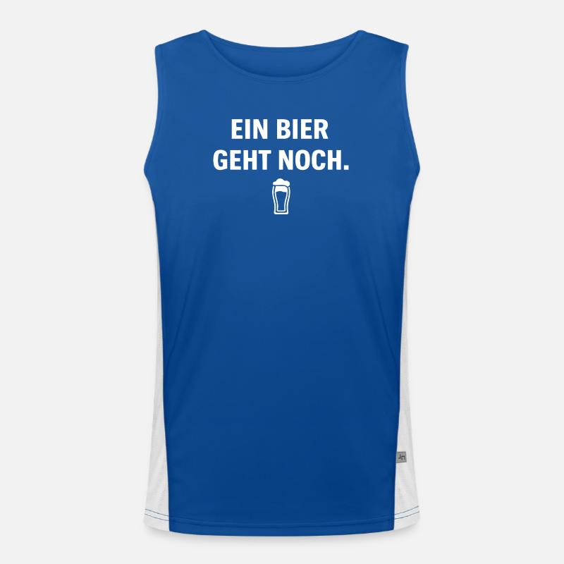 Ein Bier geht noch. Funktionelles Kontrast-Tank Top für Männer 