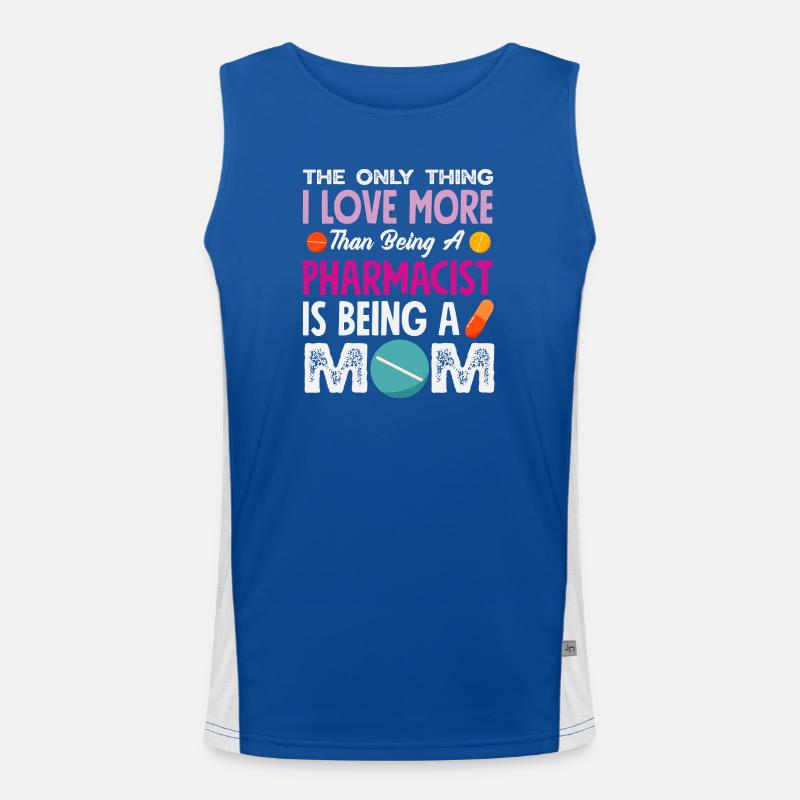 Pharmacist Pharmaceutical Technical Men's Functional Contrast Tank Top 