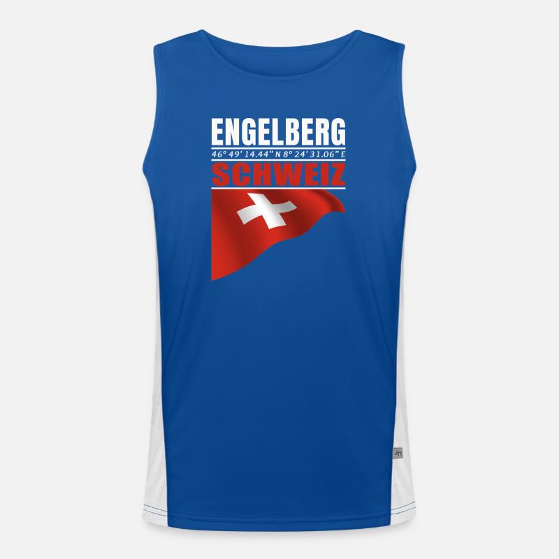 Engelberg Funktionelles Kontrast-Tank Top für Männer 