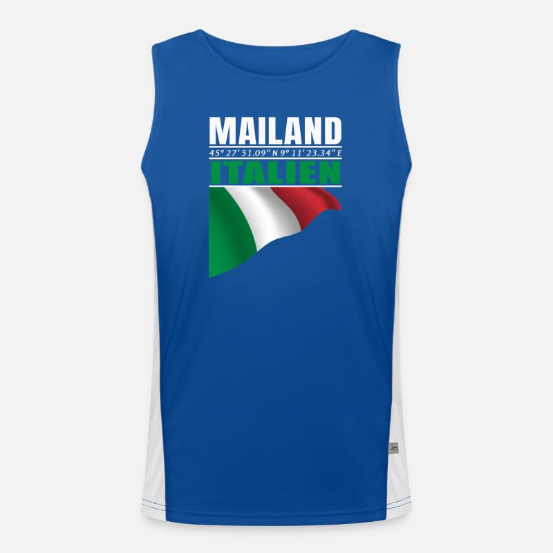 Mailand Funktionelles Kontrast-Tank Top für Männer 