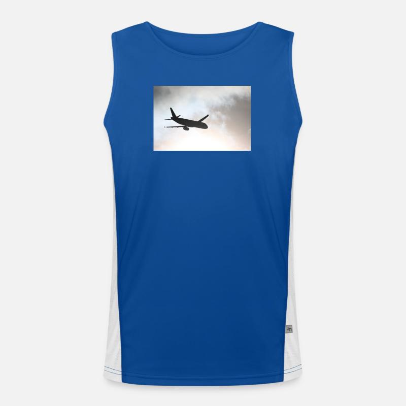 Das Phantom am Himmel Funktionelles Kontrast-Tank Top für Männer 