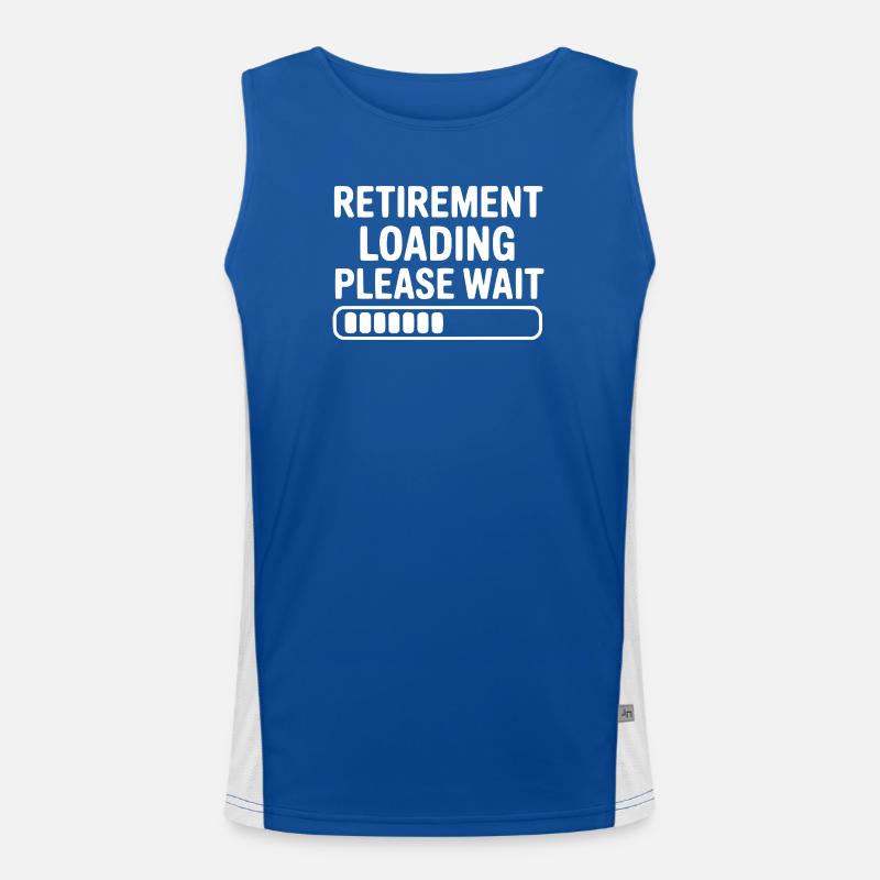 Retirement Loading Please Wait Men's Functional Contrast Tank Top 