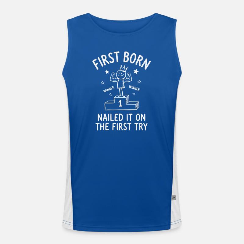 Oldest Child Department Final Version Masterpiece Funktionelles Kontrast-Tank Top für Männer 