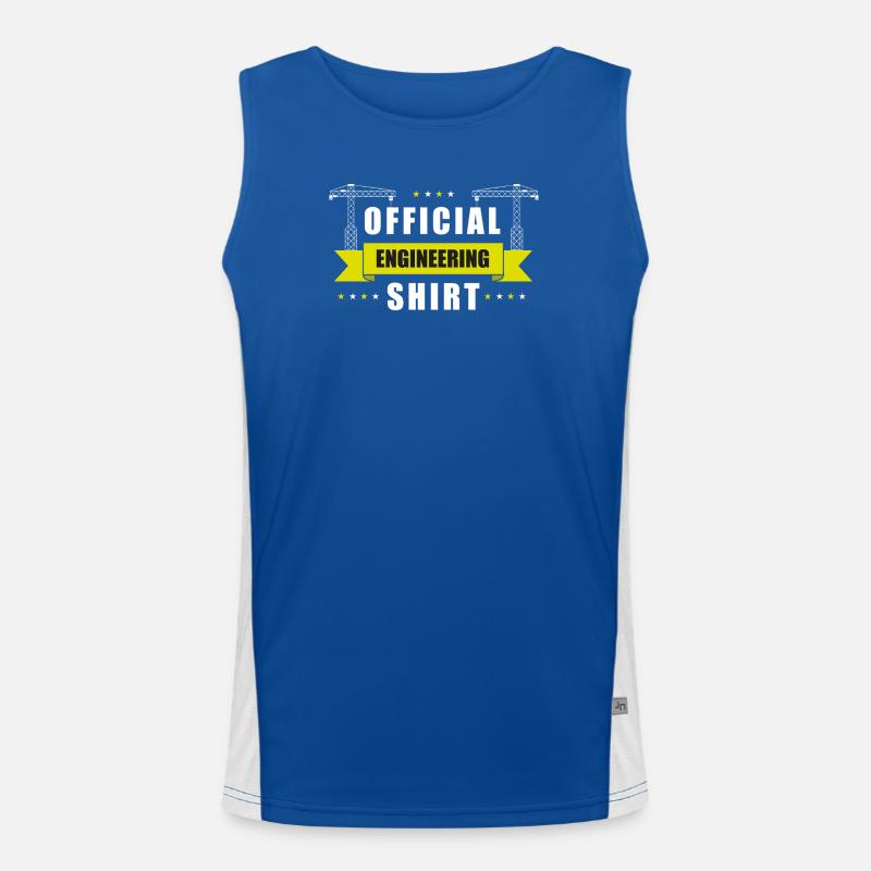 Official Engineer's Shirt Building Construction Men's Functional Contrast Tank Top 
